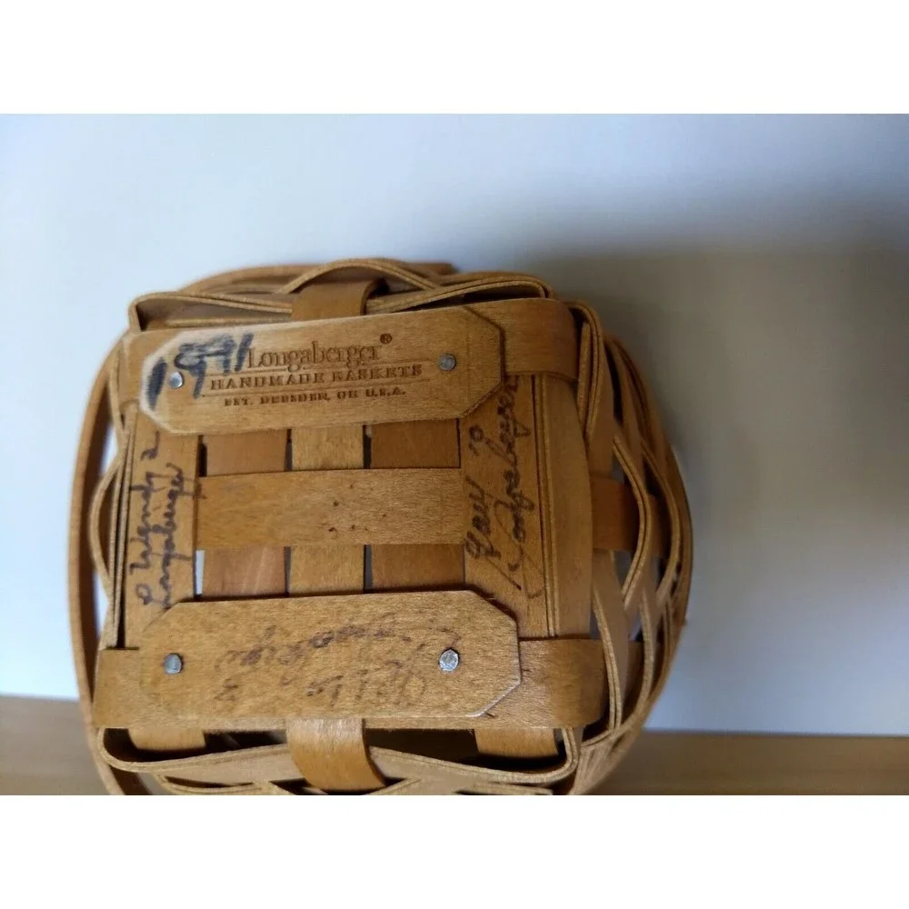 LONGABERGER‎ Swing Handle 2005 Dresden Basket with Protective Liner SIGNED
